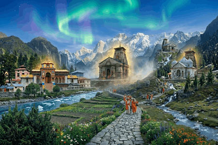 Badrinath Kedarnath Yamunotri and Gangotri by spintripp