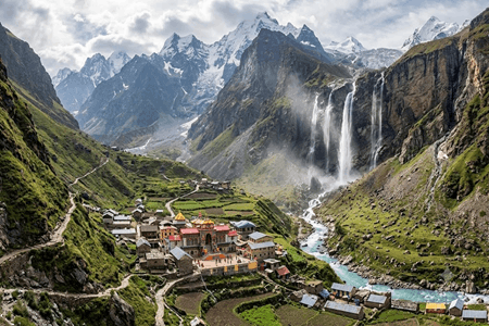 Badrinath an Vasudhara waterfalls by spintripp